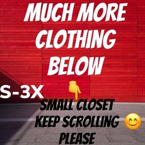 MORE CLOTHING BELOW AND TO THE LAST LINE